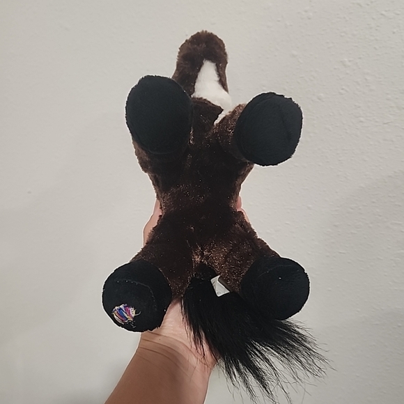 Webkinz 9 inch brown and white pinto horse without code - Picture 5 of 6